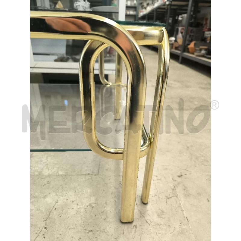 TAVOLINO BASSO DORATO  | Mercatino dell'Usato Mestre 2