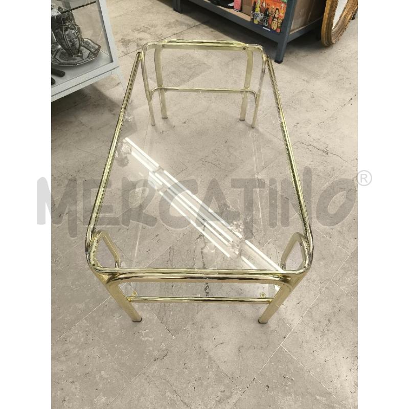 TAVOLINO BASSO DORATO  | Mercatino dell'Usato Mestre 4
