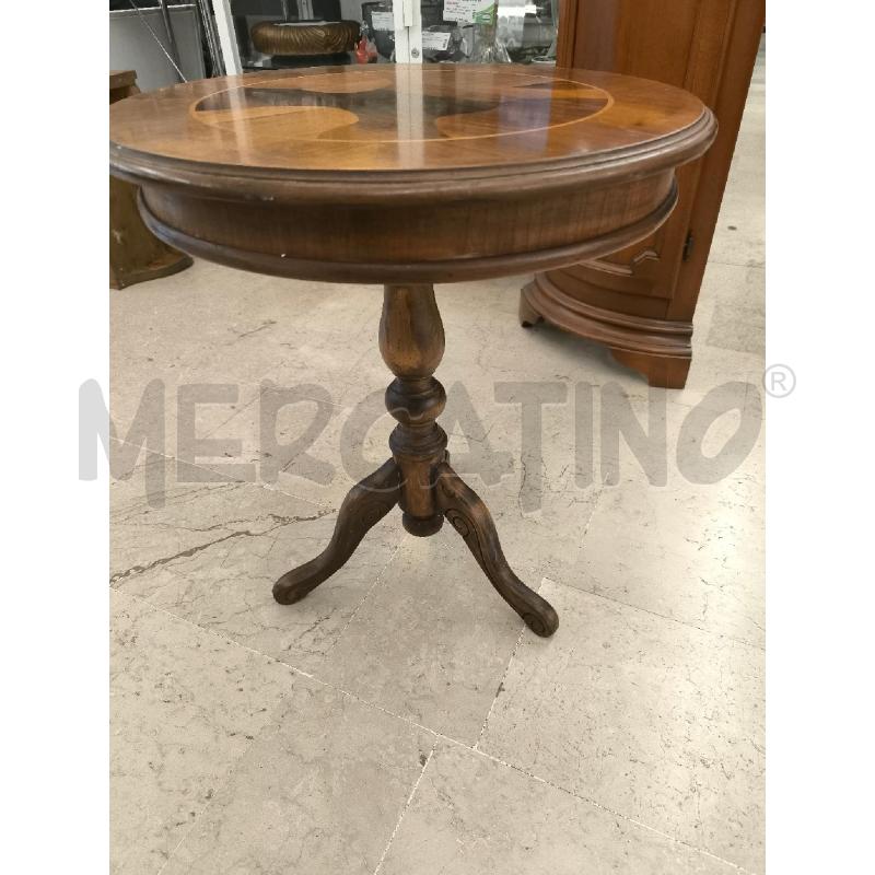 TAVOLINO INTARSIO ROTONDO | Mercatino dell'Usato Mestre 3