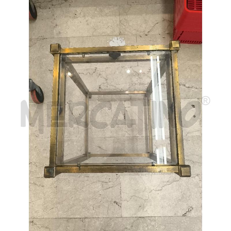 TAVOLINO IN OTTONE PIANO IN VETRO | Mercatino dell'Usato Mestre 3