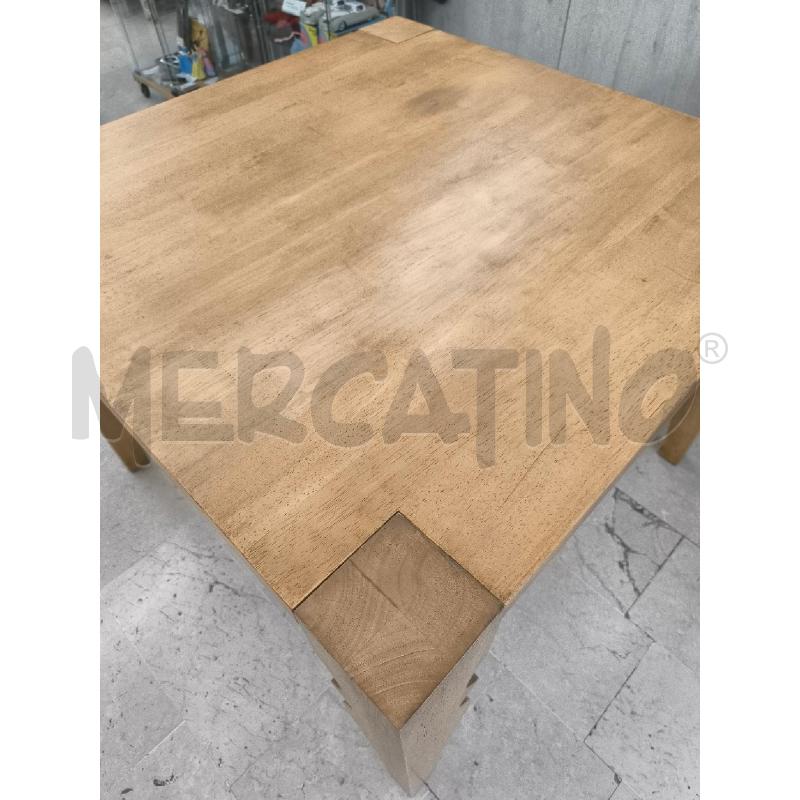 TAVOLO QUADRATO 100 CM GAMBE LAVORATE | Mercatino dell'Usato Mestre 2