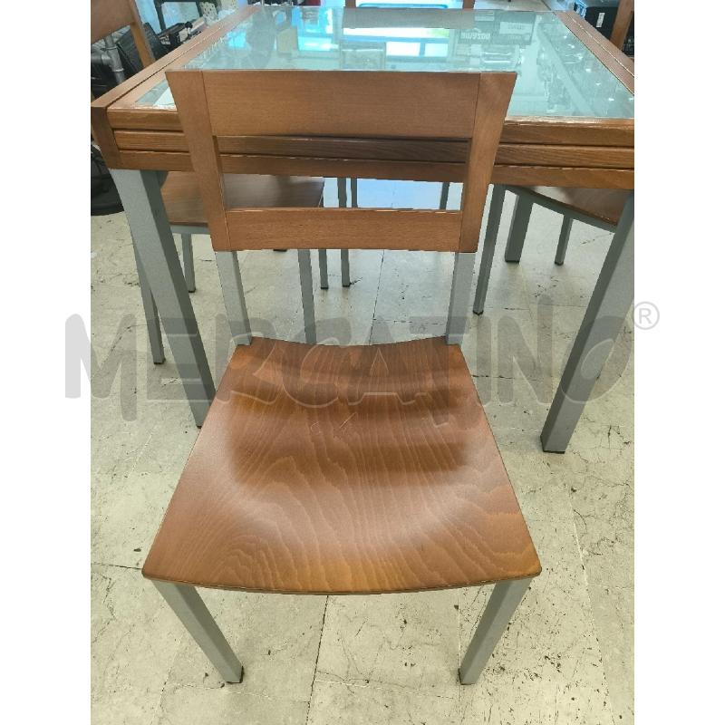 TAVOLO QUADRATO 90X90 + 4 SEDIE | Mercatino dell'Usato Mestre 2