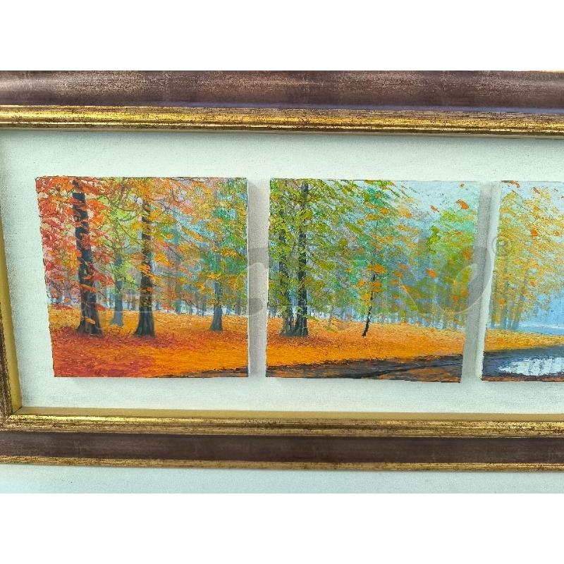 TELA AUTORE CONTEMPORANEO PAESAGGIO AUTUNNALE | Mercatino dell'Usato Mestre 3