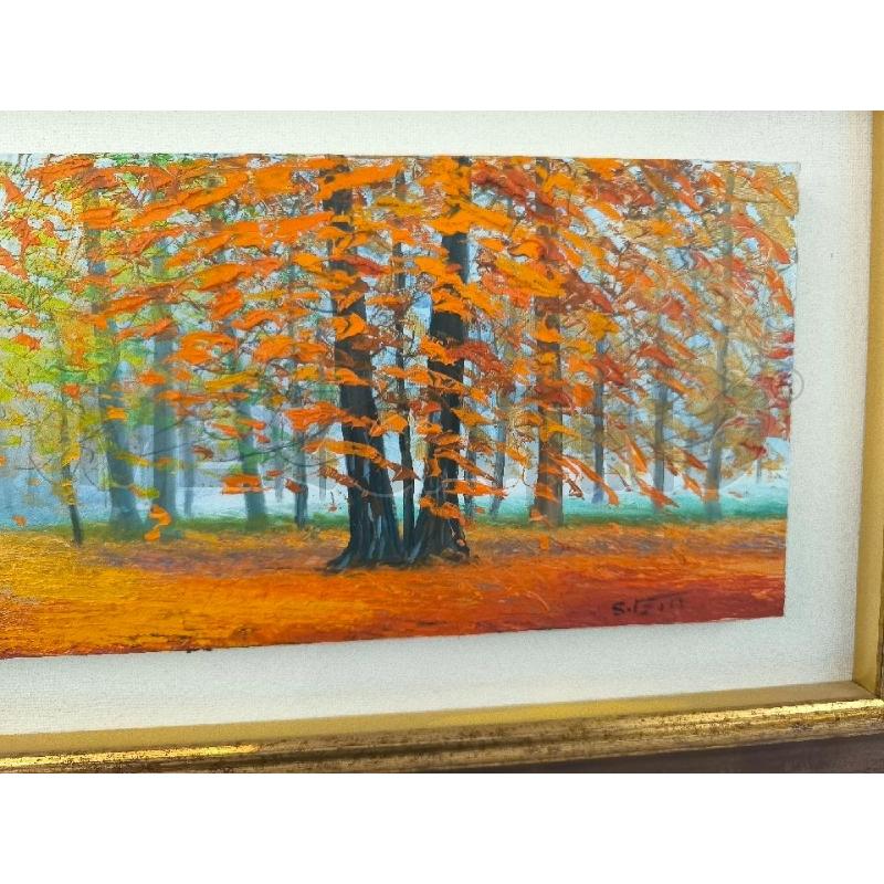 TELA AUTORE CONTEMPORANEO PAESAGGIO AUTUNNALE | Mercatino dell'Usato Mestre 4