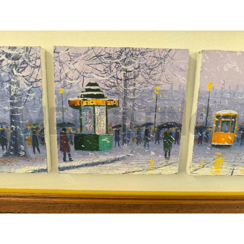TELA AUTORE CONTEMPORANEO VISTA CON TRAM | Mercatino dell'Usato Mestre 4