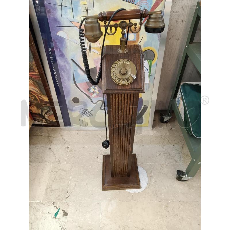 TELEFONO D'EPOCA IN LEGNO | Mercatino dell'Usato Mestre 1
