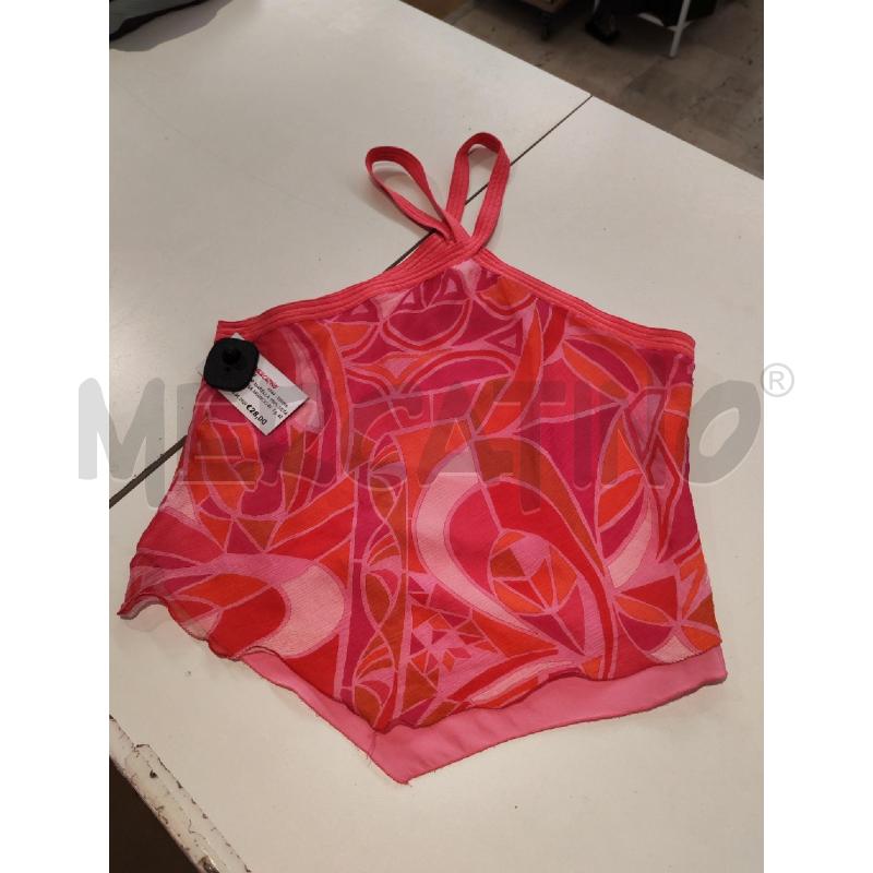 TOP MARELLA 100% SETA ROSA ARANCIO BIANCO | Mercatino dell'Usato Mestre 1