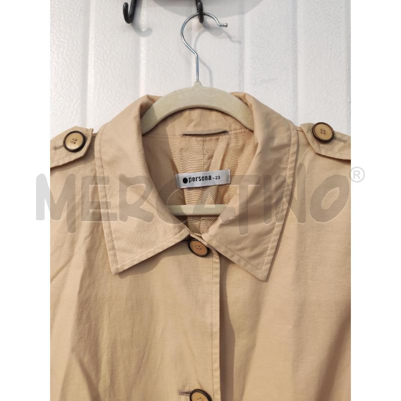 TRENCH DONNA ANTIPIOGGIA PERSONA BIEGE LUNGO | Mercatino dell'Usato Mestre 2