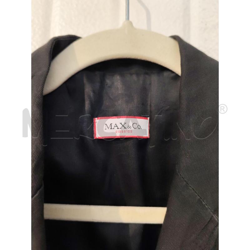 TRENCH DONNA MAX&CO NERO  | Mercatino dell'Usato Mestre 2