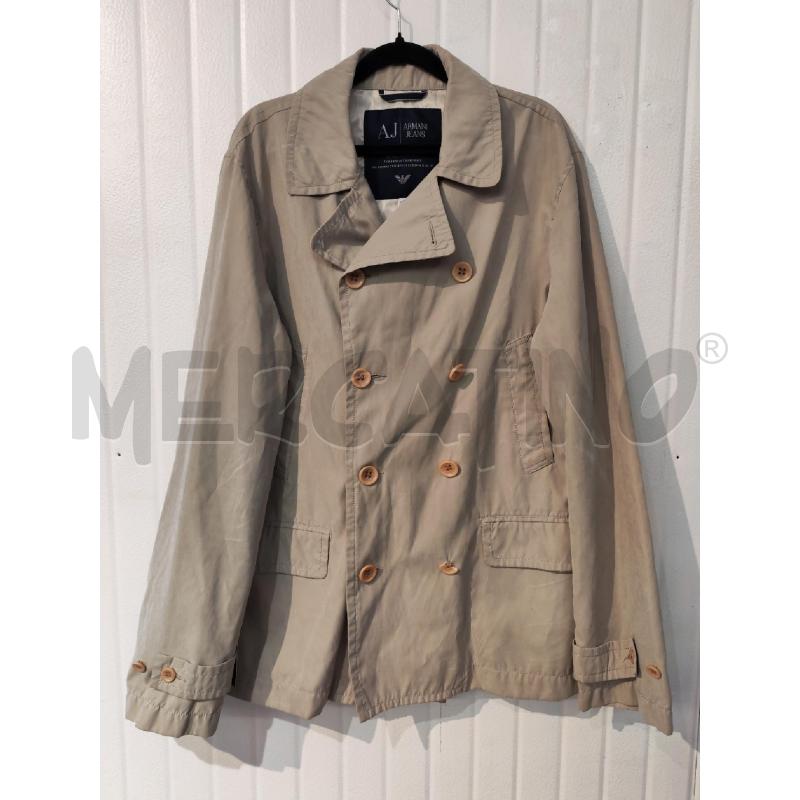 TRENCH UOMO ARMANI JEANS BEIGE | Mercatino dell'Usato Mestre 1
