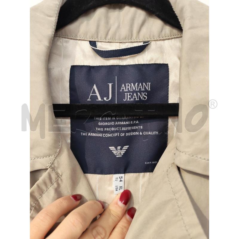 TRENCH UOMO ARMANI JEANS BEIGE | Mercatino dell'Usato Mestre 2