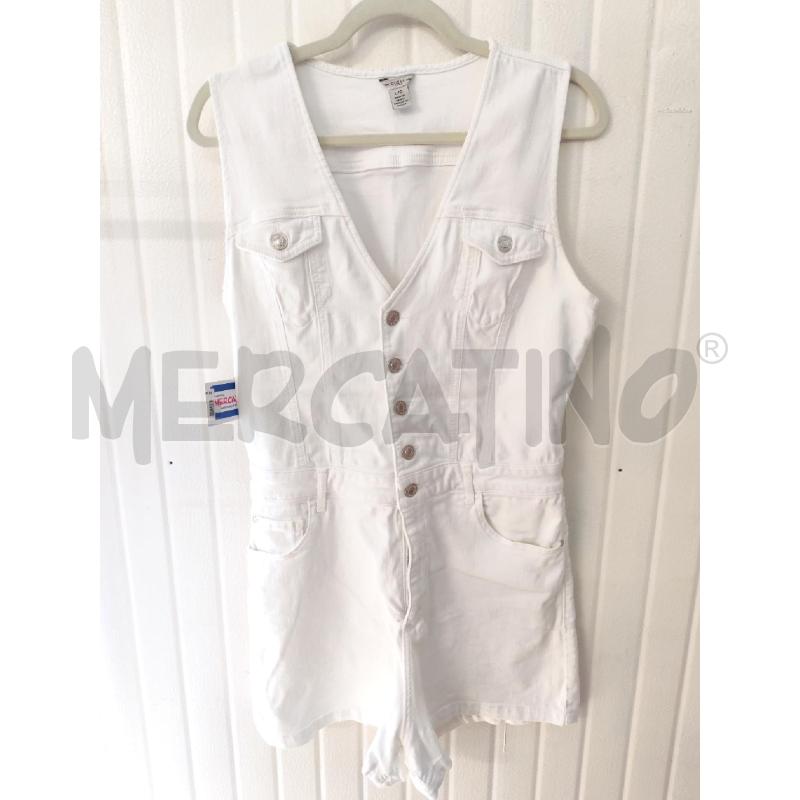 TUTA DONNA GUESS DENIM BIANCO CORTA | Mercatino dell'Usato Mestre 1