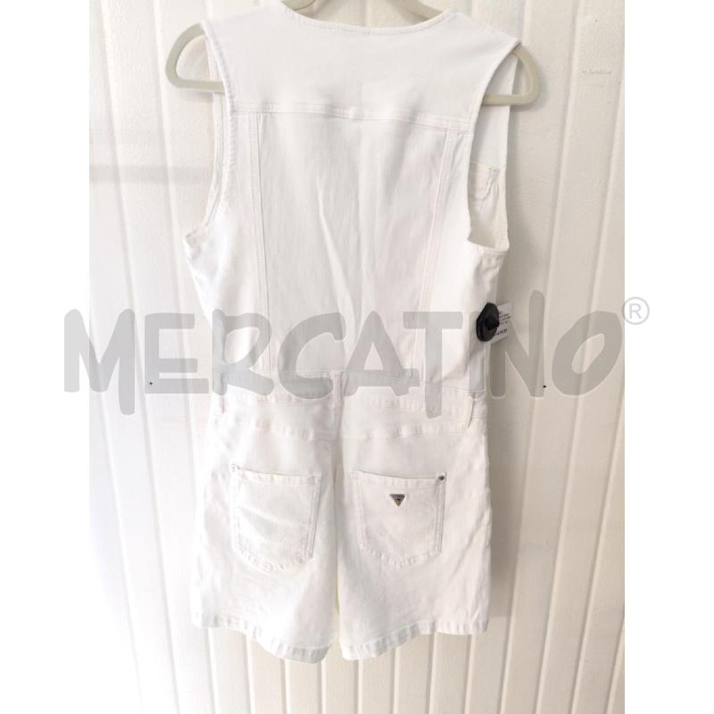 TUTA DONNA GUESS DENIM BIANCO CORTA | Mercatino dell'Usato Mestre 5