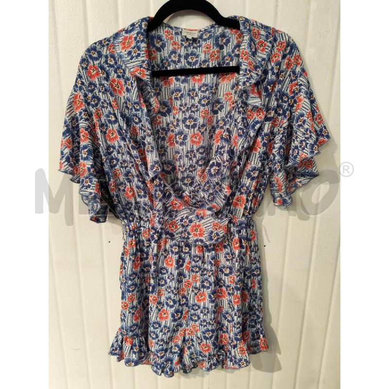 TUTA DONNA PEPE JEANS BLU FIORI ROSSI | Mercatino dell'Usato Mestre 1