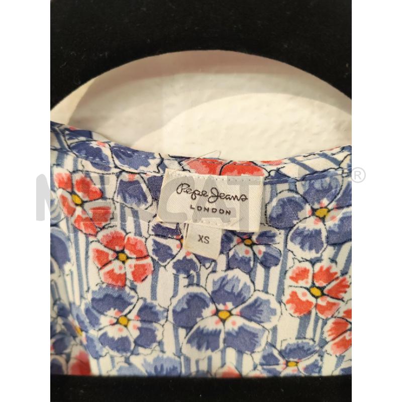 TUTA DONNA PEPE JEANS BLU FIORI ROSSI | Mercatino dell'Usato Mestre 2
