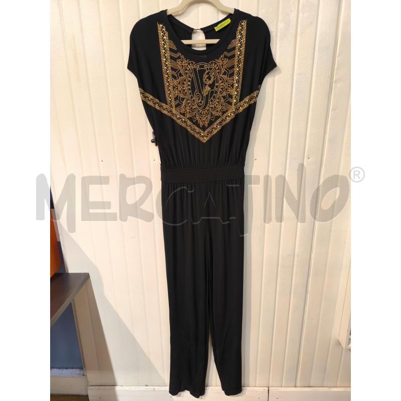 TUTA DONNA VERSACE JEANS NERA INTERA DISEGNO DORATO | Mercatino dell'Usato Mestre 1