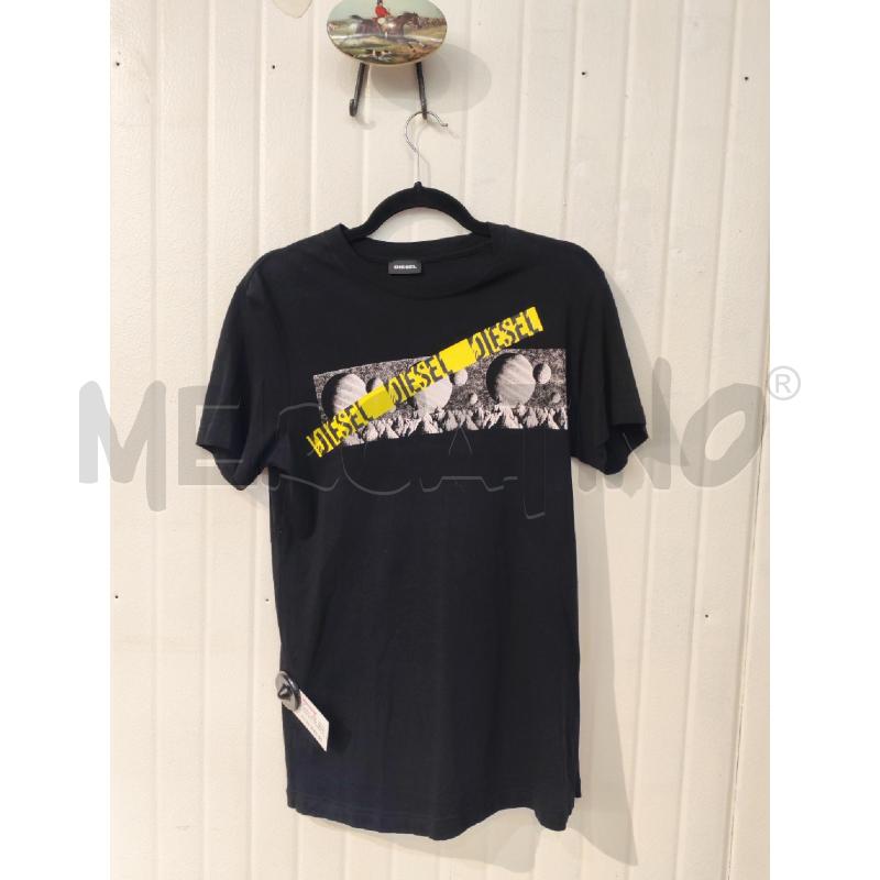 T SHIRT DONNA DIESEL NERO CON STAMPA | Mercatino dell'Usato Mestre 1