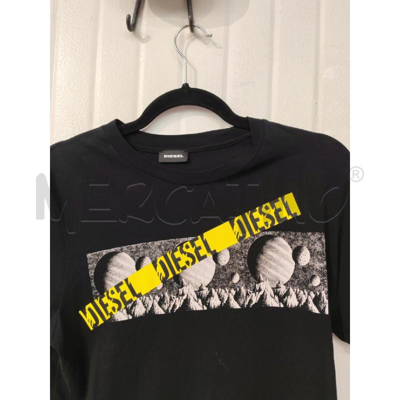 T SHIRT DONNA DIESEL NERO CON STAMPA | Mercatino dell'Usato Mestre 2