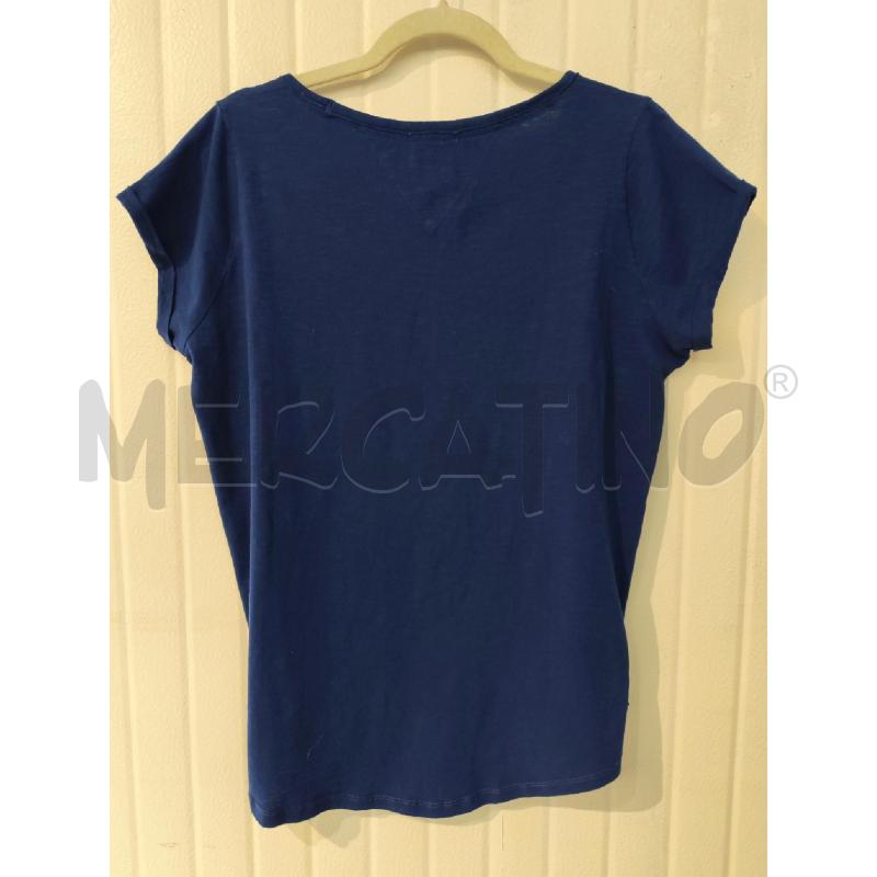T SHIRT DONNA HILFIGER DENIM BLU | Mercatino dell'Usato Mestre 3