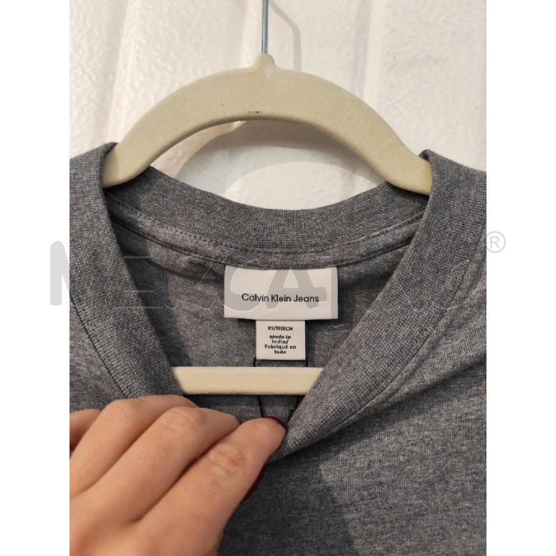 T SHIRT UOMO CALVIN KLEIN JEANS GRIGIA | Mercatino dell'Usato Mestre 3