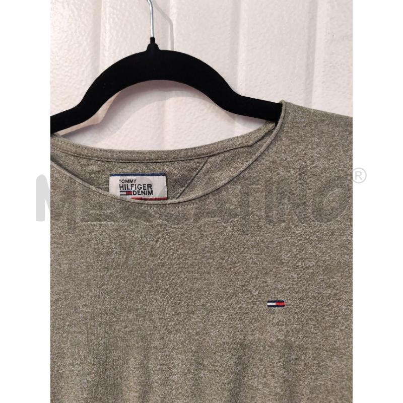 T SHIRT UOMO TOMMY HILFIGER VERDE CHIARO | Mercatino dell'Usato Mestre 2