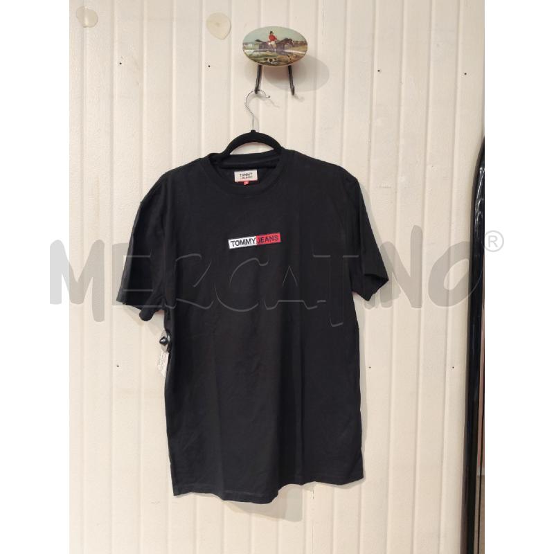 T SHIRT UOMO TOMMY JEANS NERA CON LOGO  | Mercatino dell'Usato Mestre 1