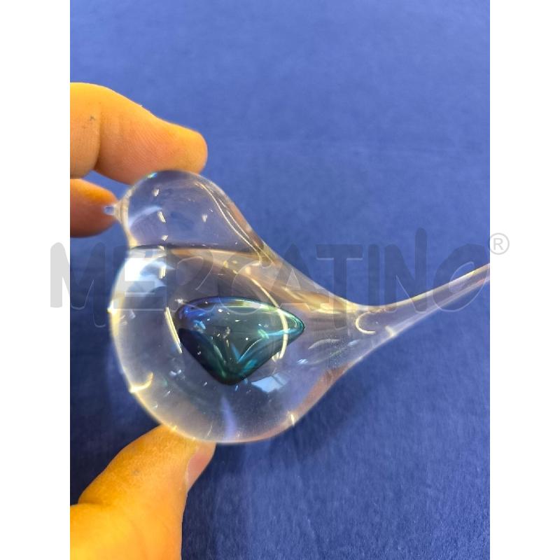 UCCELLINO VETRO MURANO CELESTE | Mercatino dell'Usato Mestre 2