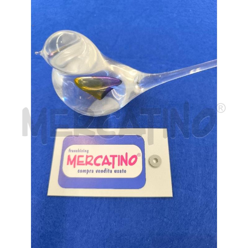UCCELLINO VETRO MURANO MOTIVO GIAL | Mercatino dell'Usato Mestre 4