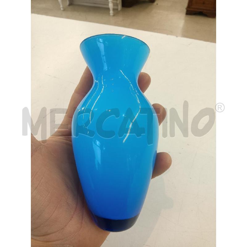 VASETTO VETRO AZZURRO | Mercatino dell'Usato Mestre 4