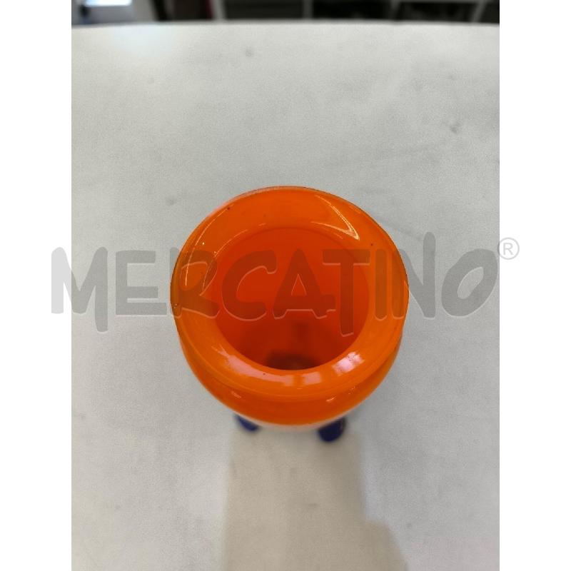 VASO ARANCIONE BASE BLU 3 GAMBE | Mercatino dell'Usato Mestre 3