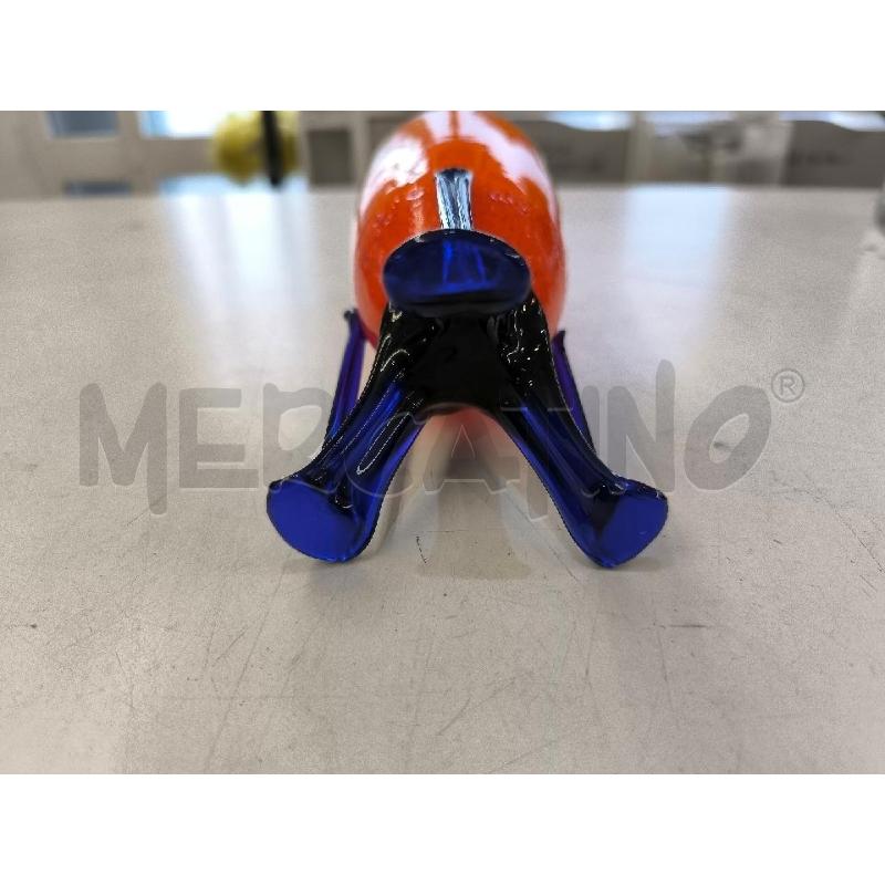 VASO ARANCIONE BASE BLU 3 GAMBE | Mercatino dell'Usato Mestre 5