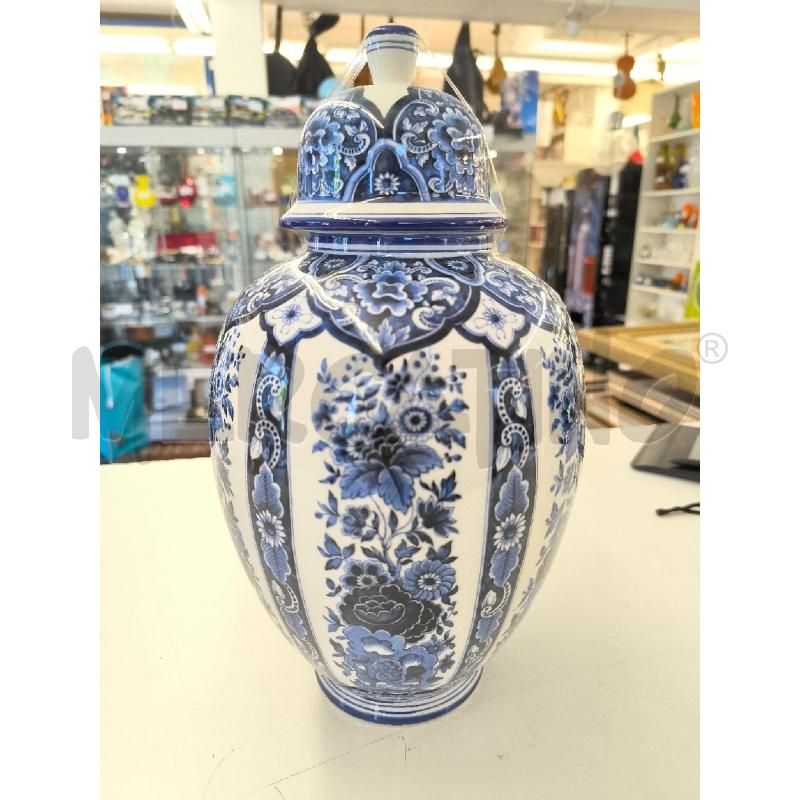 VASO CER DECORAZIONI BLU A FIORI | Mercatino dell'Usato Mestre 1