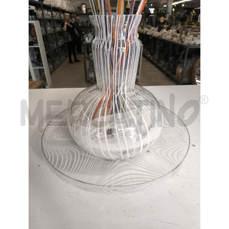 VASO CONPIATTO E CANNE DI VETRO | Mercatino dell'Usato Mestre 4