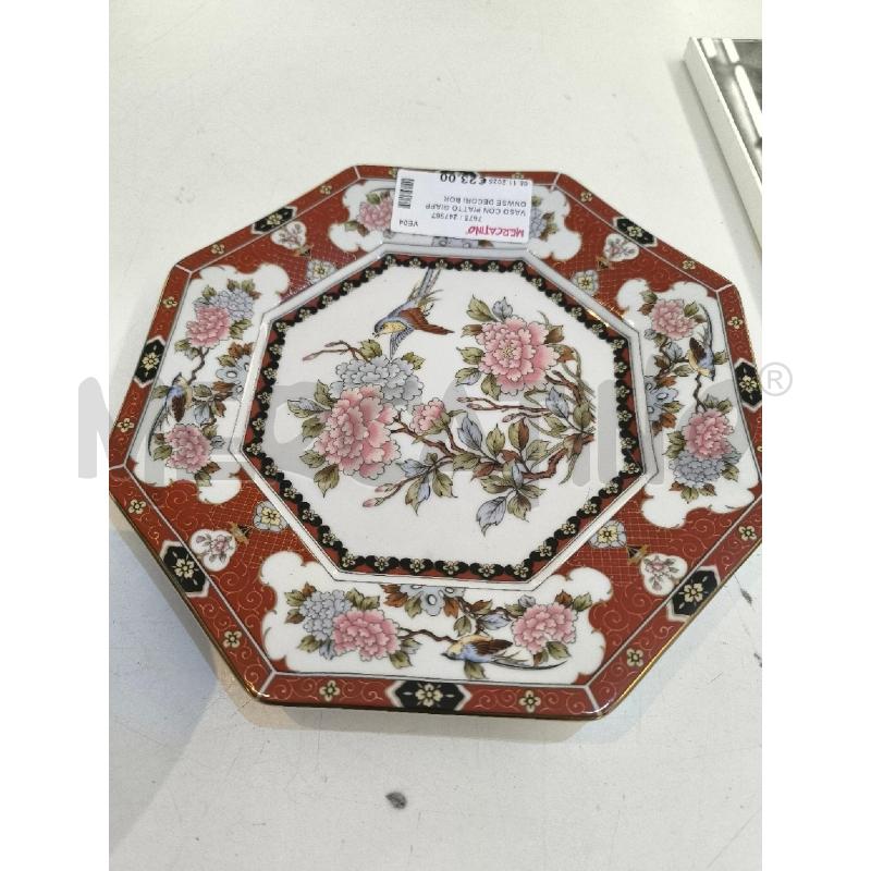 VASO CON PIATTO GIAPPONWSE DECORI BORDO' | Mercatino dell'Usato Mestre 2