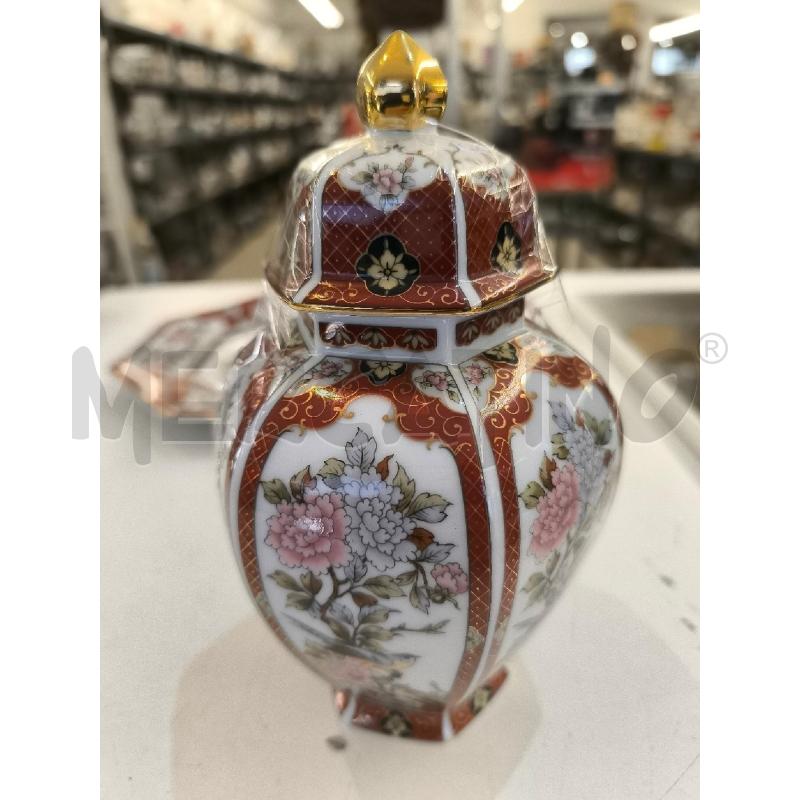 VASO CON PIATTO GIAPPONWSE DECORI BORDO' | Mercatino dell'Usato Mestre 3