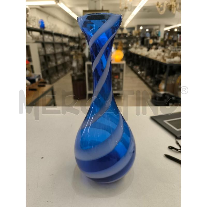 VASO MURANO BLU BIANCO | Mercatino dell'Usato Mestre 1