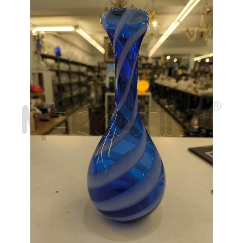 VASO MURANO BLU BIANCO | Mercatino dell'Usato Mestre 2