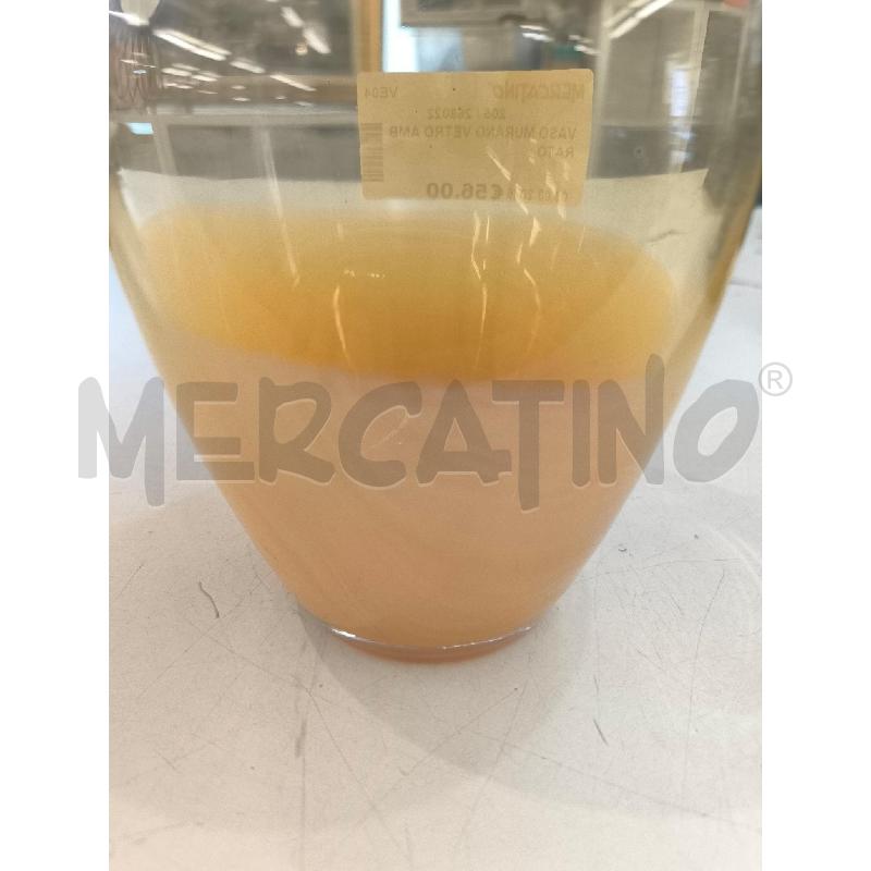 VASO MURANO VETRO AMBRATO | Mercatino dell'Usato Mestre 3