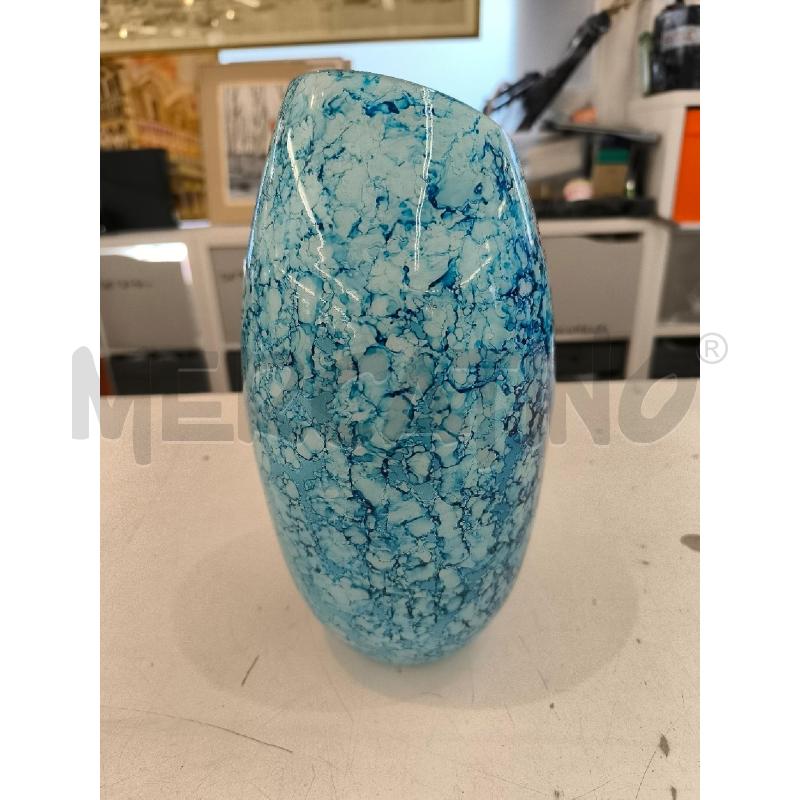 VASO VETRO AZZURRO | Mercatino dell'Usato Mestre 1