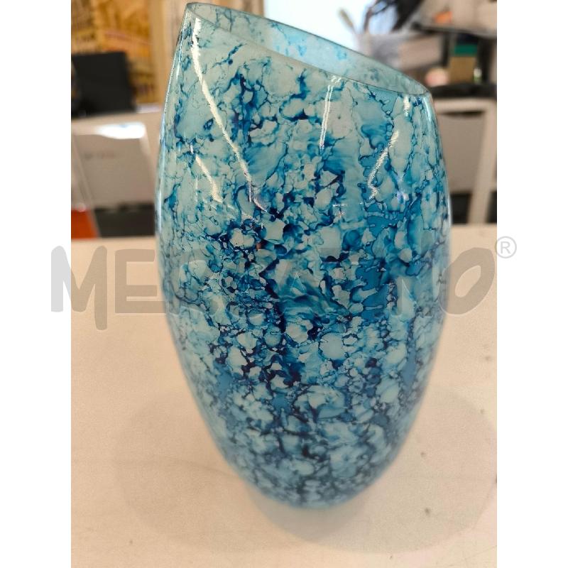 VASO VETRO AZZURRO | Mercatino dell'Usato Mestre 4