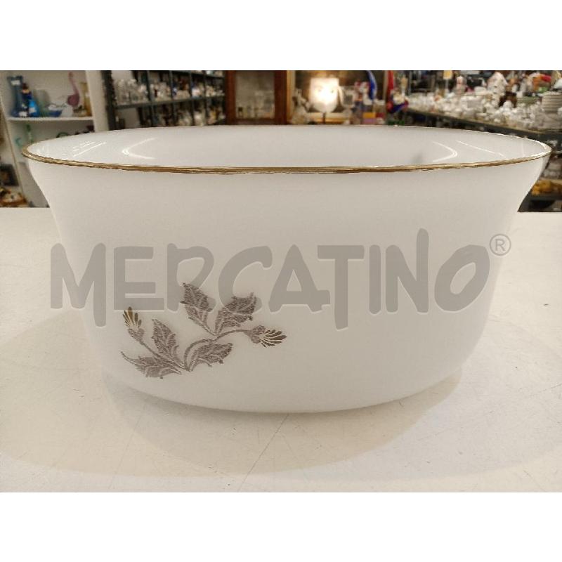 VASO VETRO BIANCO DECORATO | Mercatino dell'Usato Mestre 1