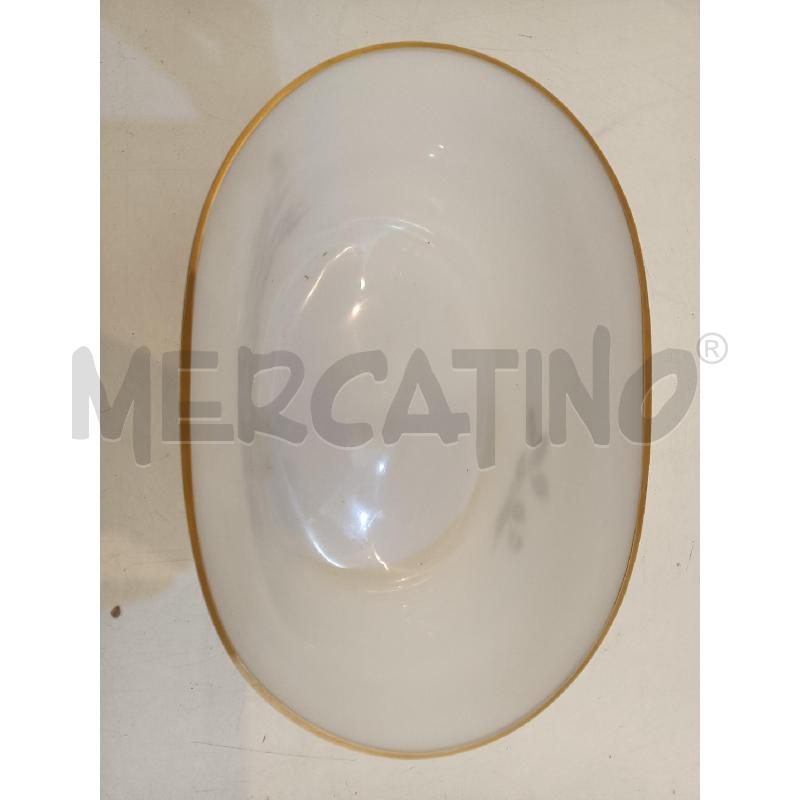 VASO VETRO BIANCO DECORATO | Mercatino dell'Usato Mestre 3