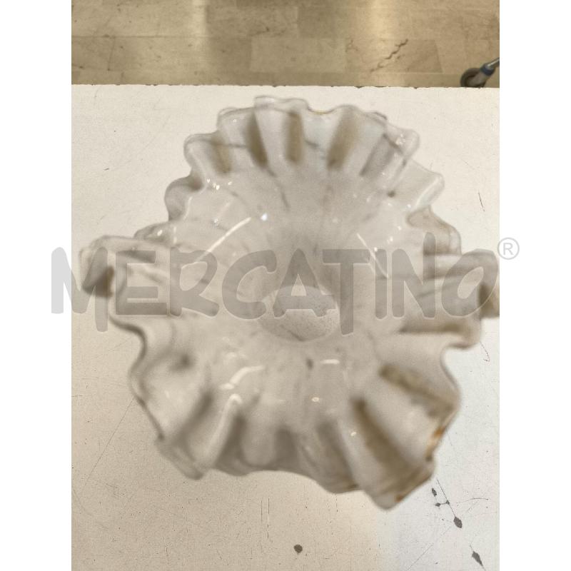 VASO VETRO MURANO BEIGE STRIATURE SENAPE  | Mercatino dell'Usato Mestre 3