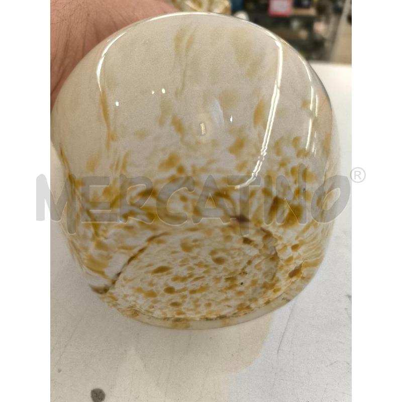 VASO VETRO MURANO BEIGE STRIATURE SENAPE  | Mercatino dell'Usato Mestre 4