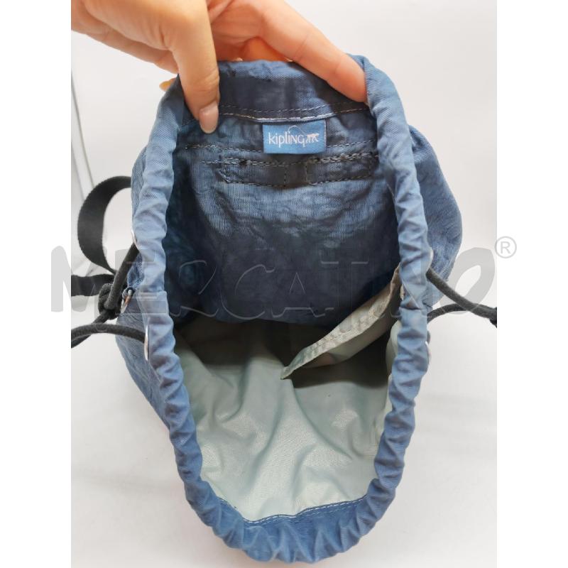 ZAINETTO DONNA KIPLING BLU MANICI NERI  | Mercatino dell'Usato Mestre 4