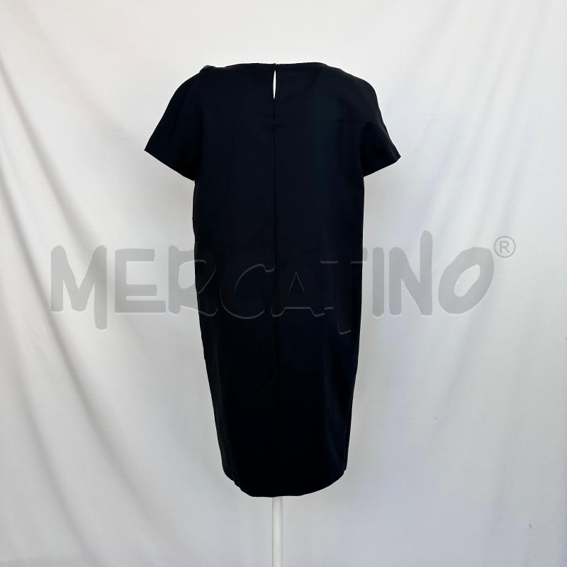 ABITO DONNA MAZ MARA STUDIO NERO MANICHE CORTE SEMPLICE AMPIO PASSANTE STRASS  | Mercatino dell'Usato Chiampo 2