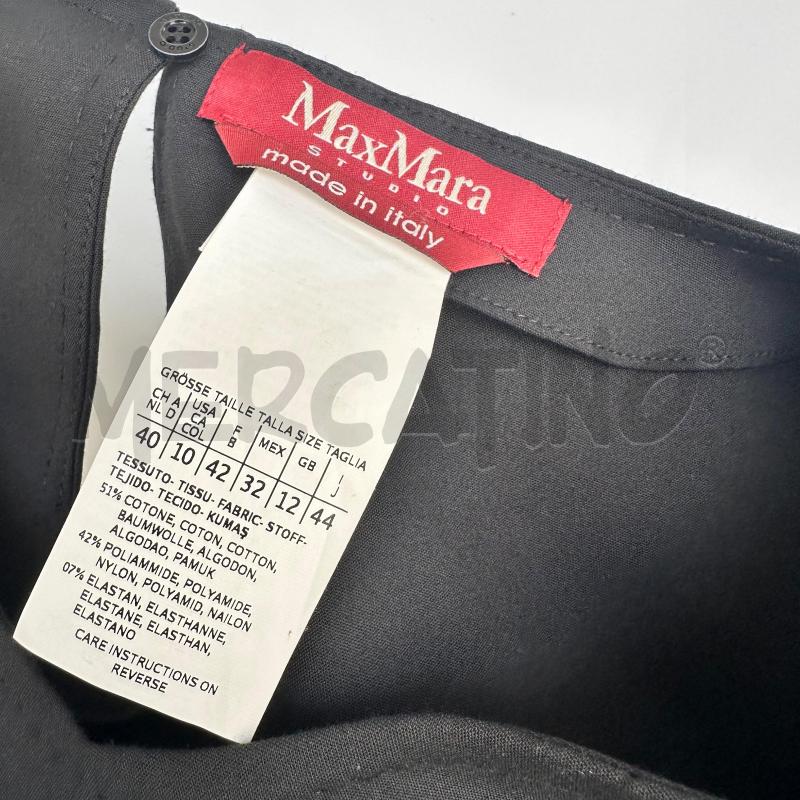 ABITO DONNA MAZ MARA STUDIO NERO MANICHE CORTE SEMPLICE AMPIO PASSANTE STRASS  | Mercatino dell'Usato Chiampo 4
