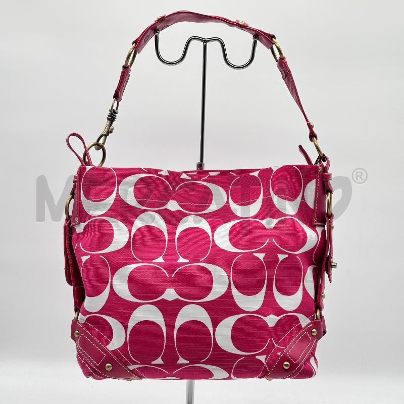 BORSA DONNA COACH TELA FANTASIA ROSA BIA MANICO GANCIO | Mercatino dell'Usato Chiampo 1