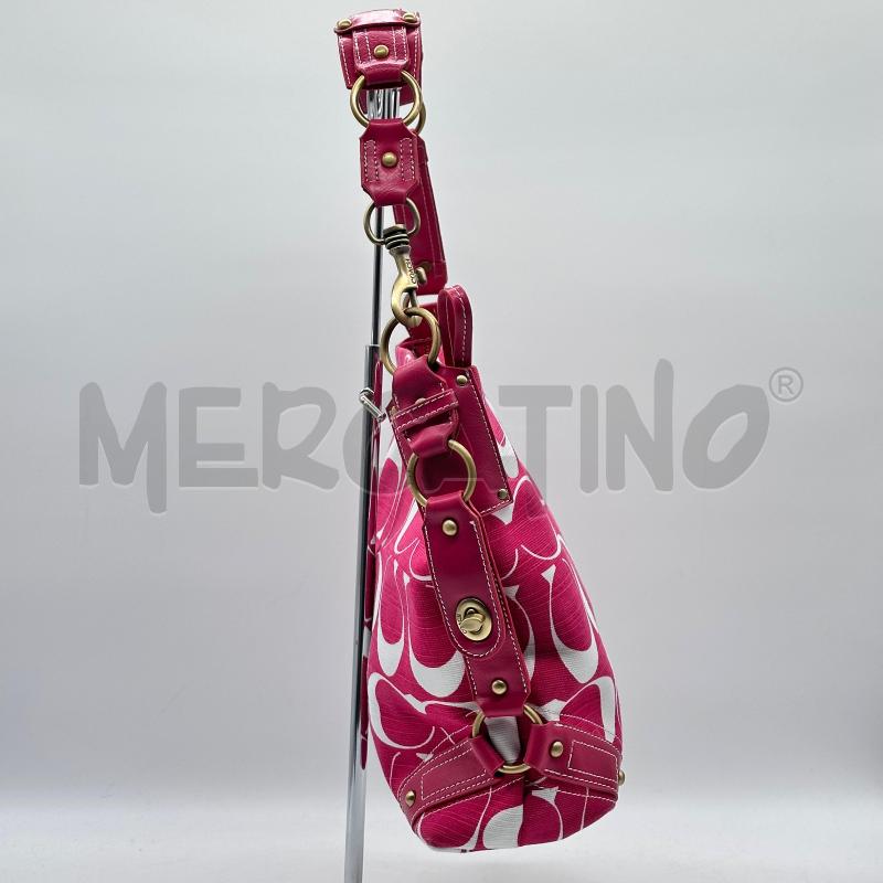 BORSA DONNA COACH TELA FANTASIA ROSA BIA MANICO GANCIO | Mercatino dell'Usato Chiampo 2