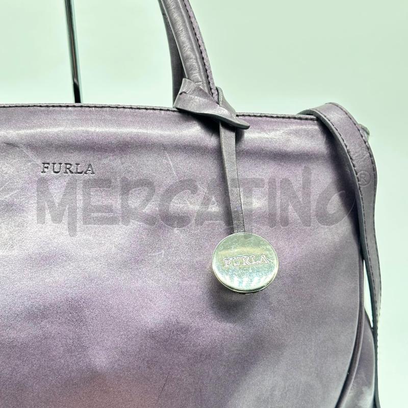 BORSA DONNA FURLA VIOLA OPACA MANICO TRACOLLA | Mercatino dell'Usato Chiampo 2